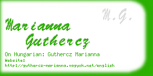 marianna guthercz business card
